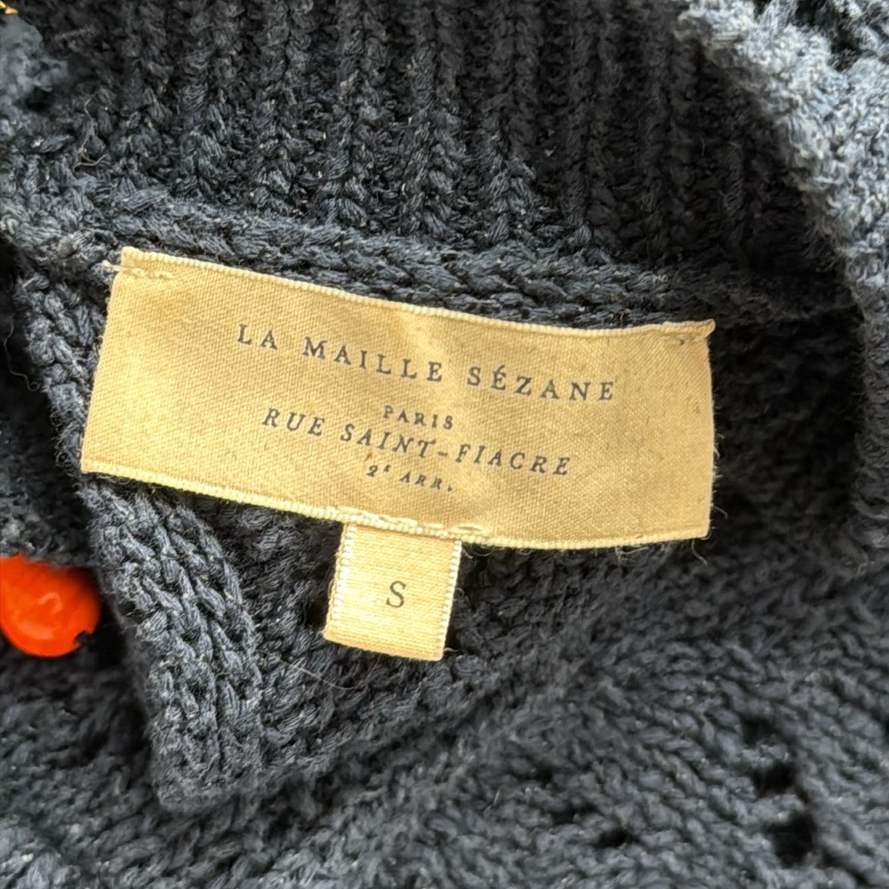 SÉZANE Marine Taille Pullover Sweater - Picture 8 of 13
